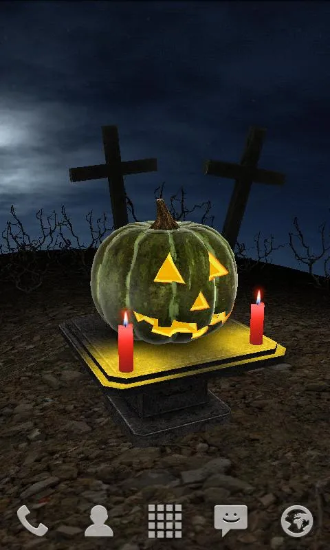 Halloween Pumpkin 3D Wallpaper | Indus Appstore | Screenshot