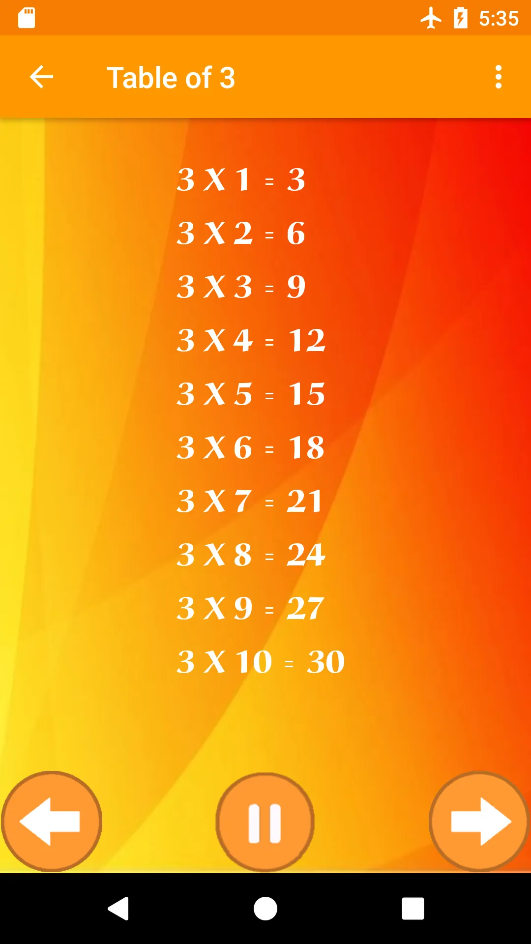 Learn Math Tables Offline | Indus Appstore | Screenshot