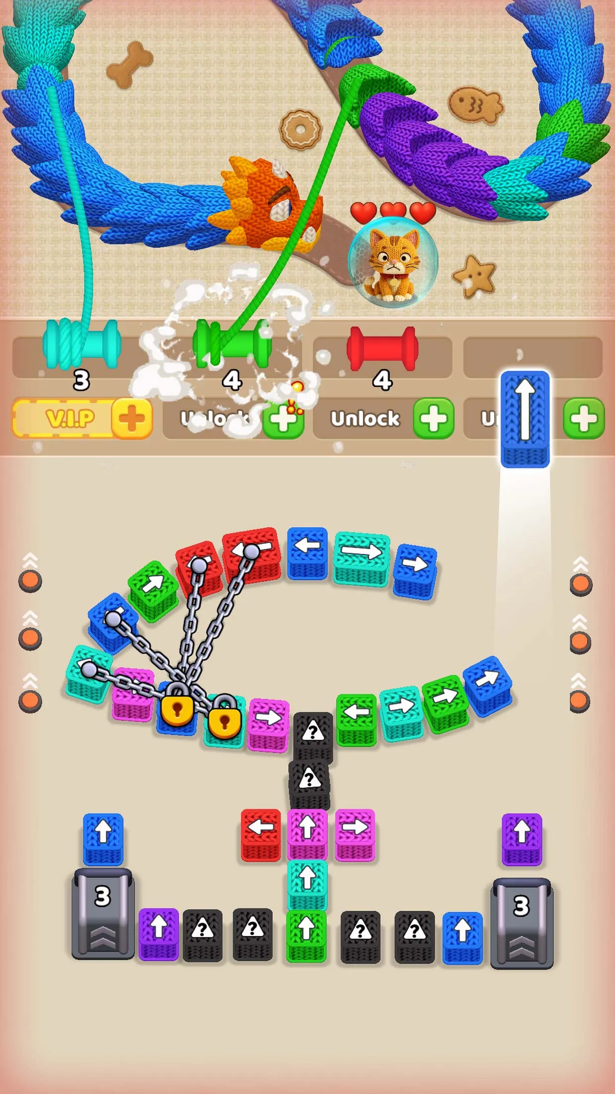 Wool Crush - Yarn Color Sort | Indus Appstore | Screenshot