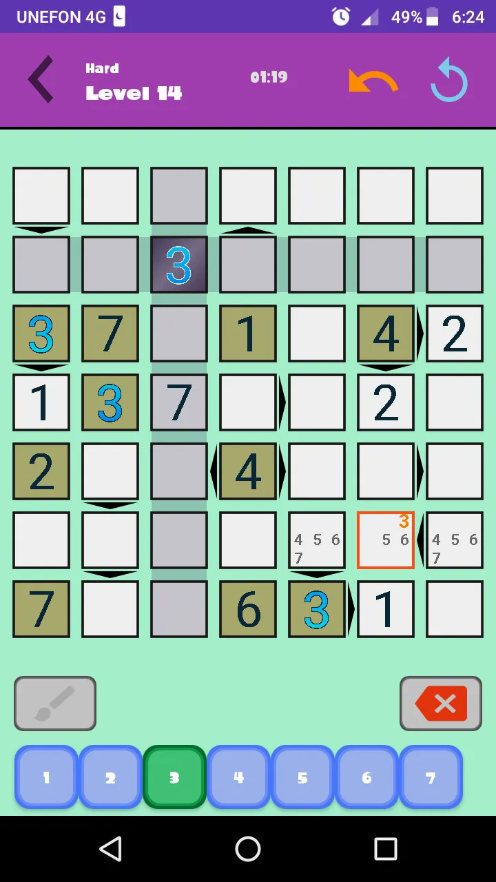 Futoshiki Puzzle | Indus Appstore | Screenshot