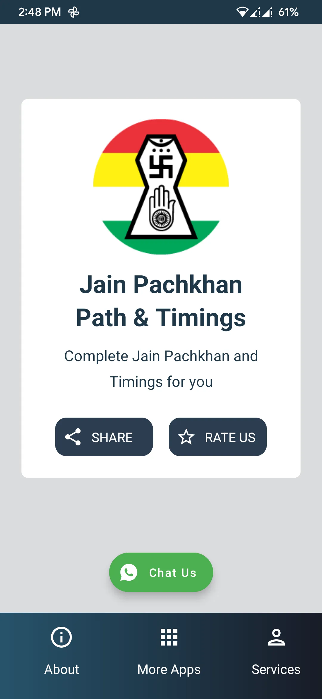 Jain Pachkhan Path & Timings | Indus Appstore | Screenshot