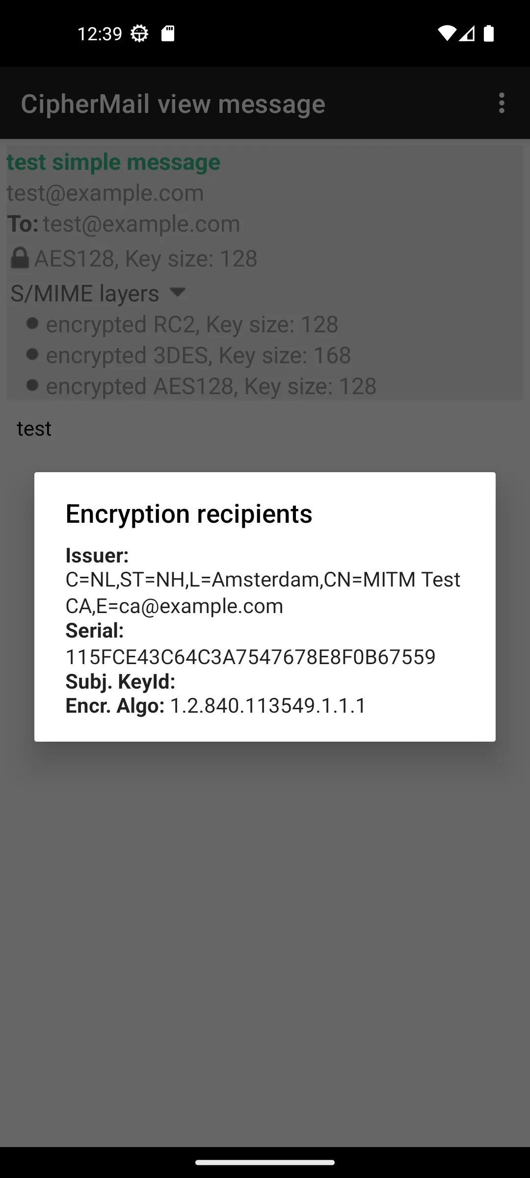 CipherMail Email Encryption | Indus Appstore | Screenshot