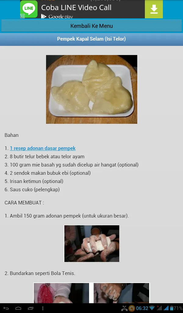 Kumpuln Resep Pempek Palembang | Indus Appstore | Screenshot