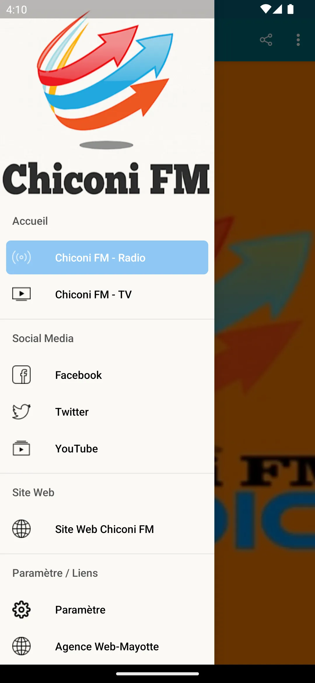 Chiconi FM | Indus Appstore | Screenshot