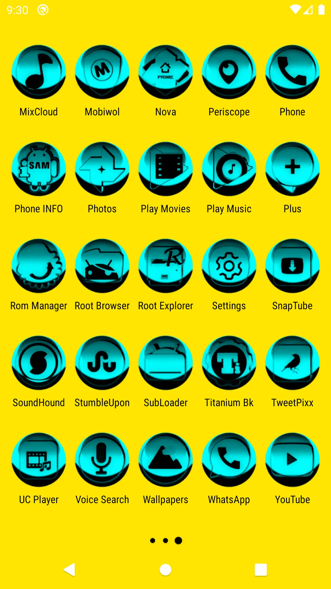 Cyan Icon Pack Style 3 | Indus Appstore | Screenshot