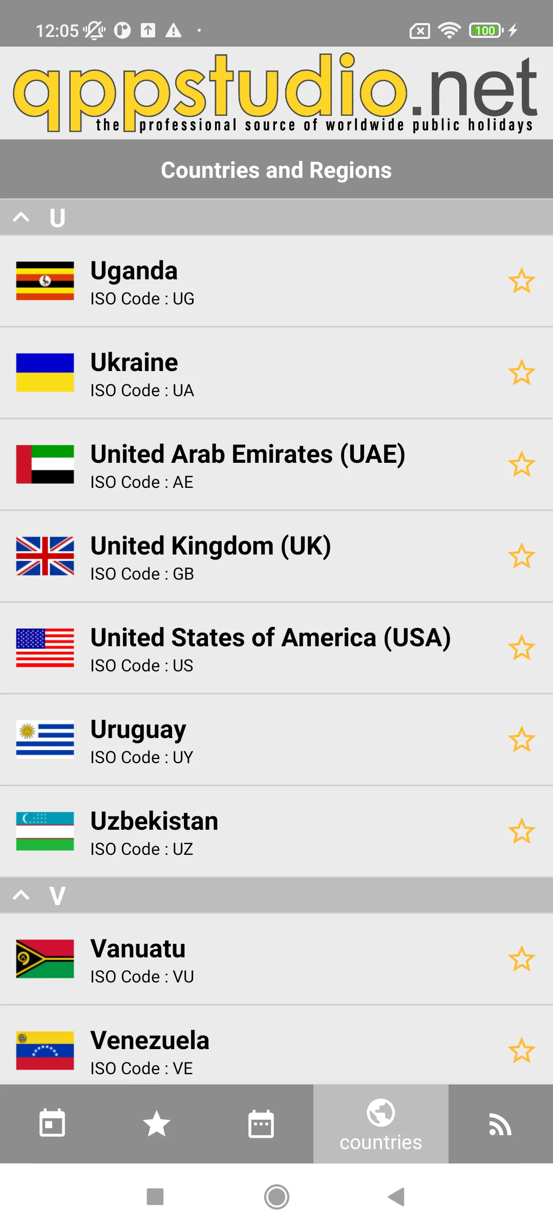 Worldwide Public Holidays | Indus Appstore | Screenshot