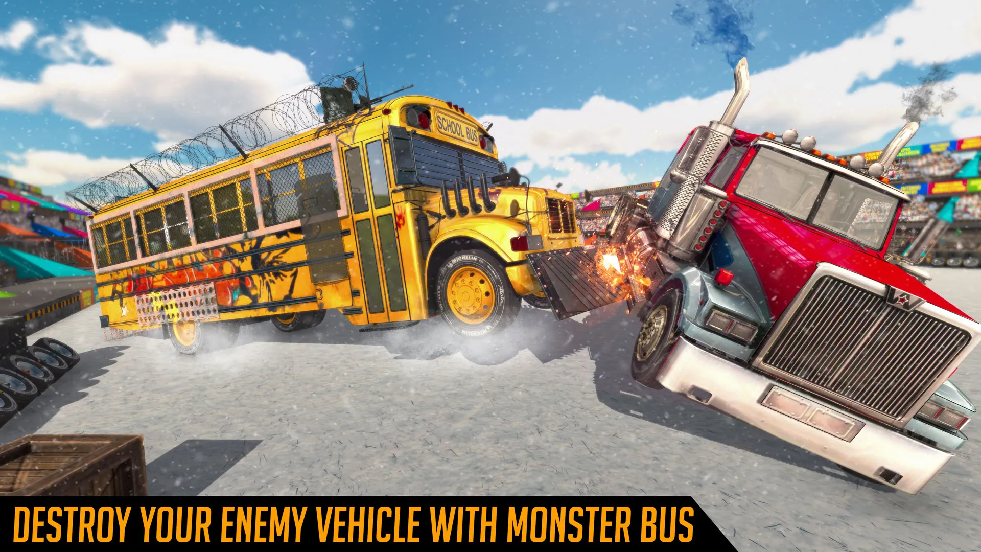 Monster Bus Derby Destruction | Indus Appstore | Screenshot