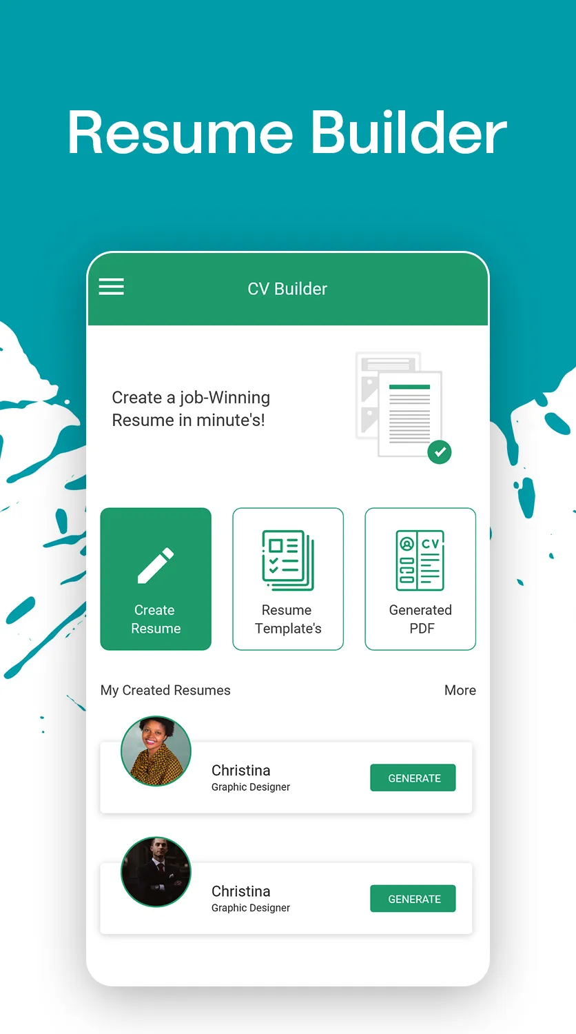 CV Maker PDF - Latest Template | Indus Appstore | Screenshot