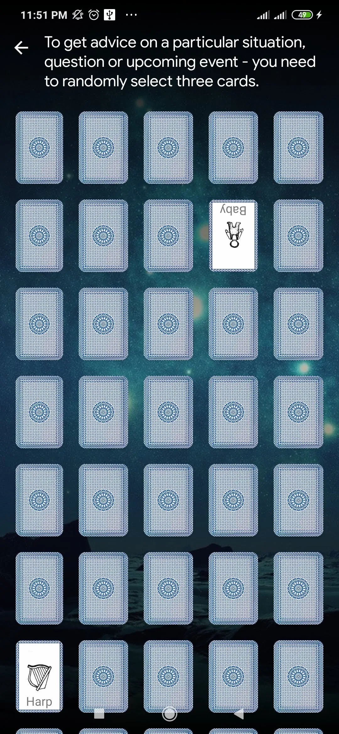 Foretelling - Three Cards | Indus Appstore | Screenshot