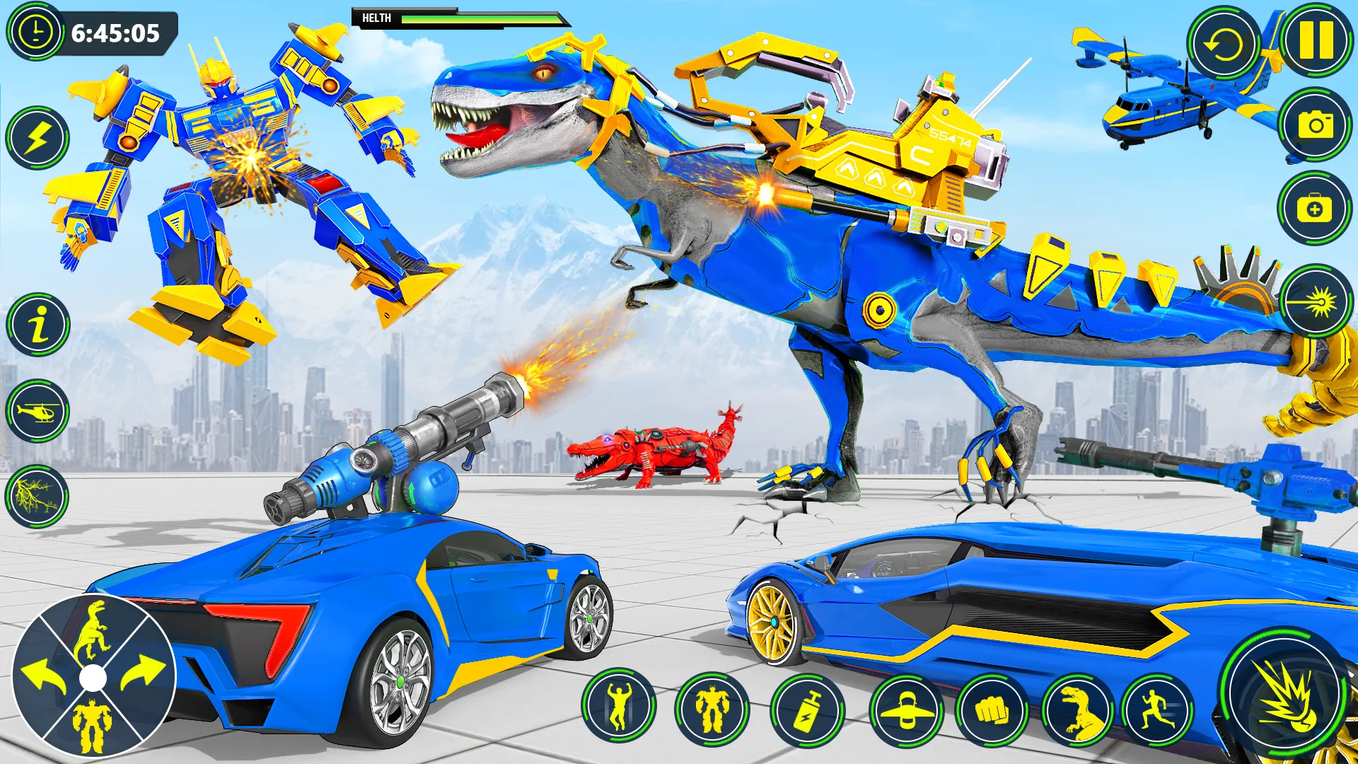 Dino Transform Robot Car Game | Indus Appstore | Screenshot