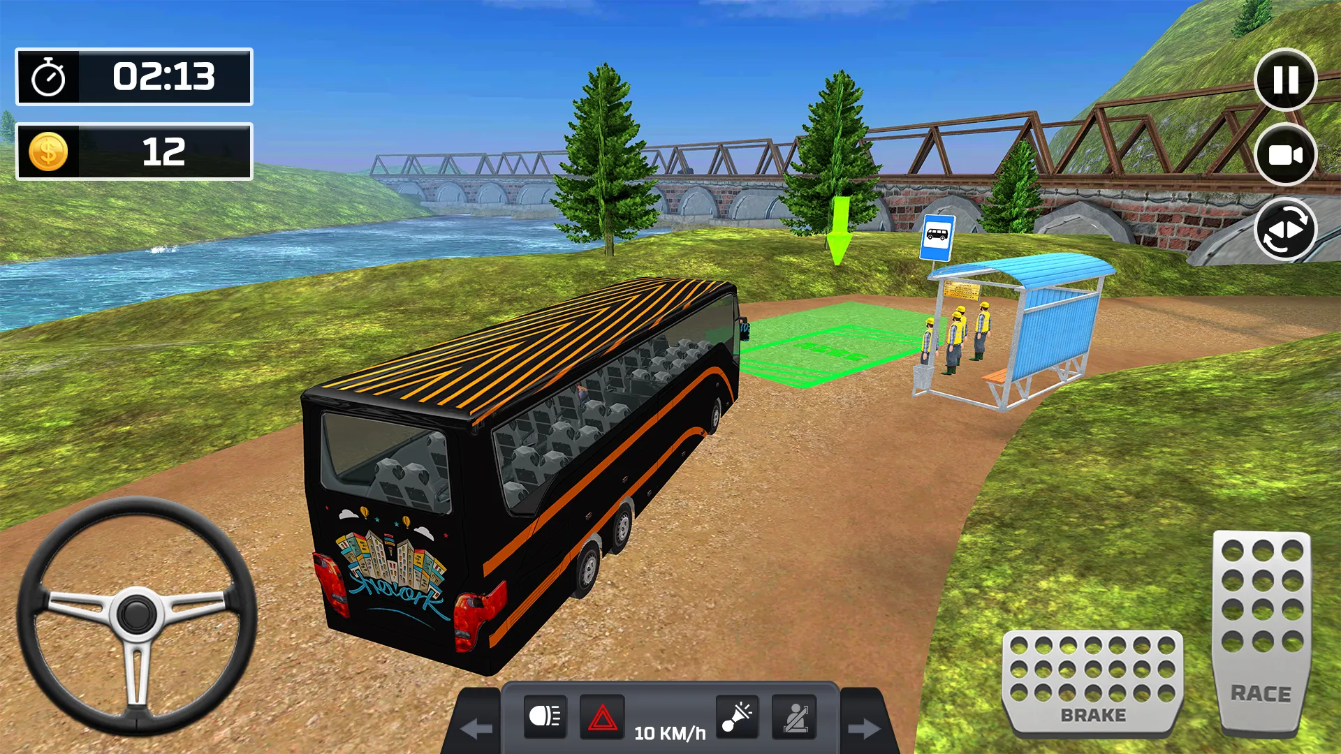 Offroad Bus Simulator Bus Game | Indus Appstore | Screenshot