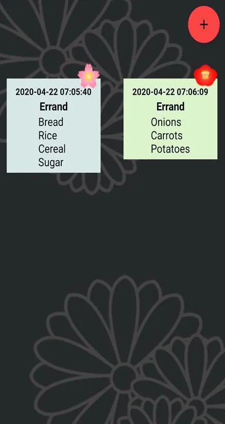 Cute Japanese Flower Notes | Indus Appstore | Screenshot