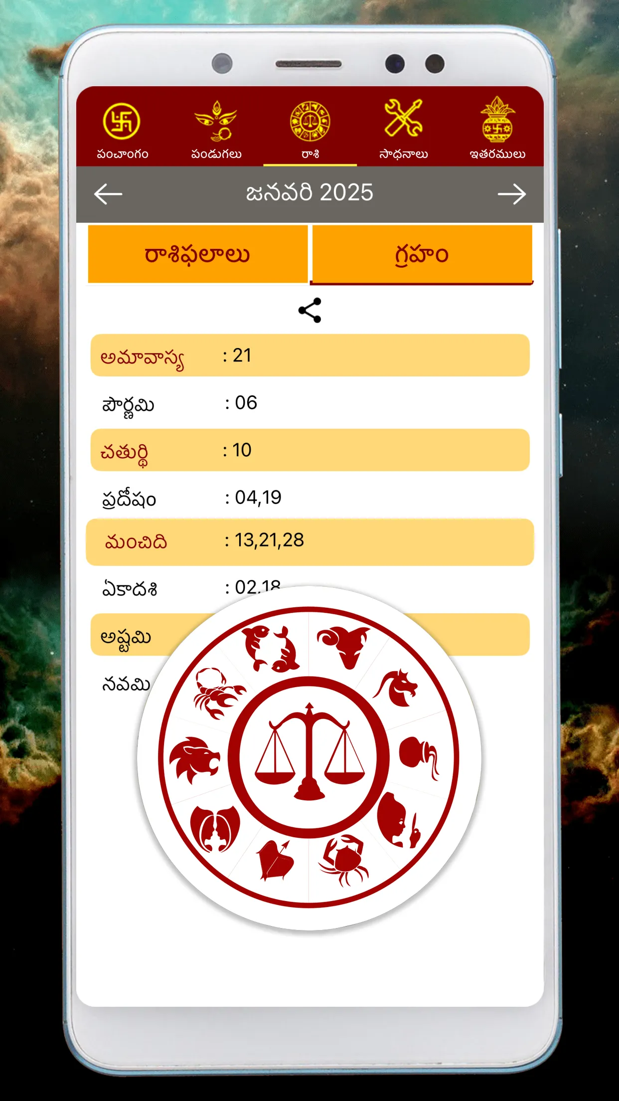 Telugu Calendar Panchangam App | Indus Appstore | Screenshot