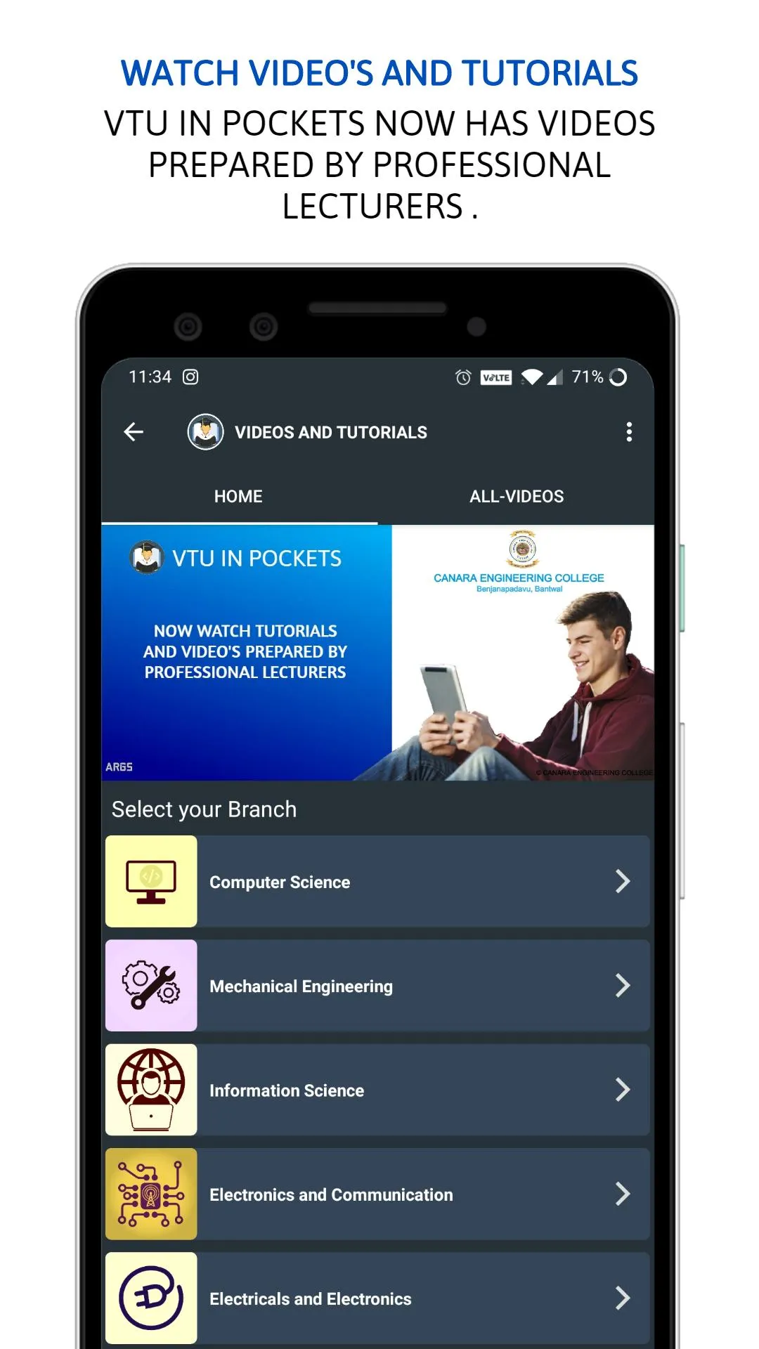 VTU in pockets - notes, news a | Indus Appstore | Screenshot