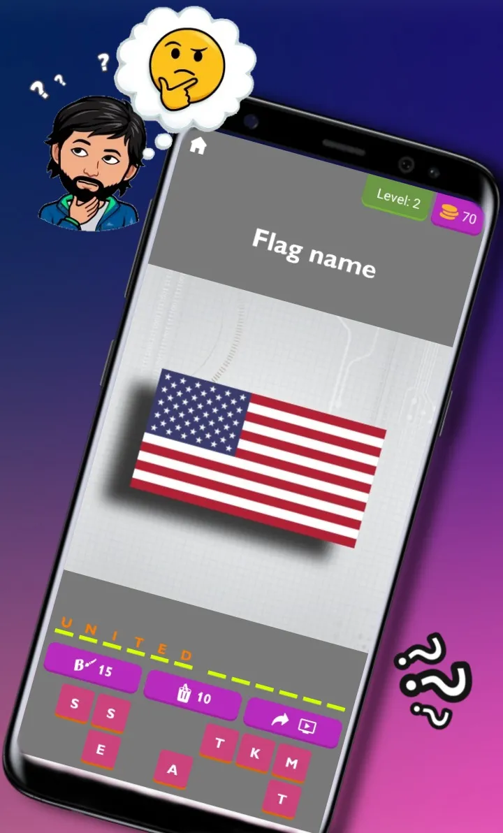 Guess the country - Flags Quiz | Indus Appstore | Screenshot