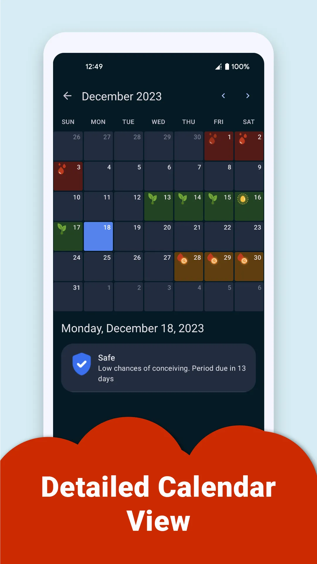 Freya - Period Tracker | Indus Appstore | Screenshot