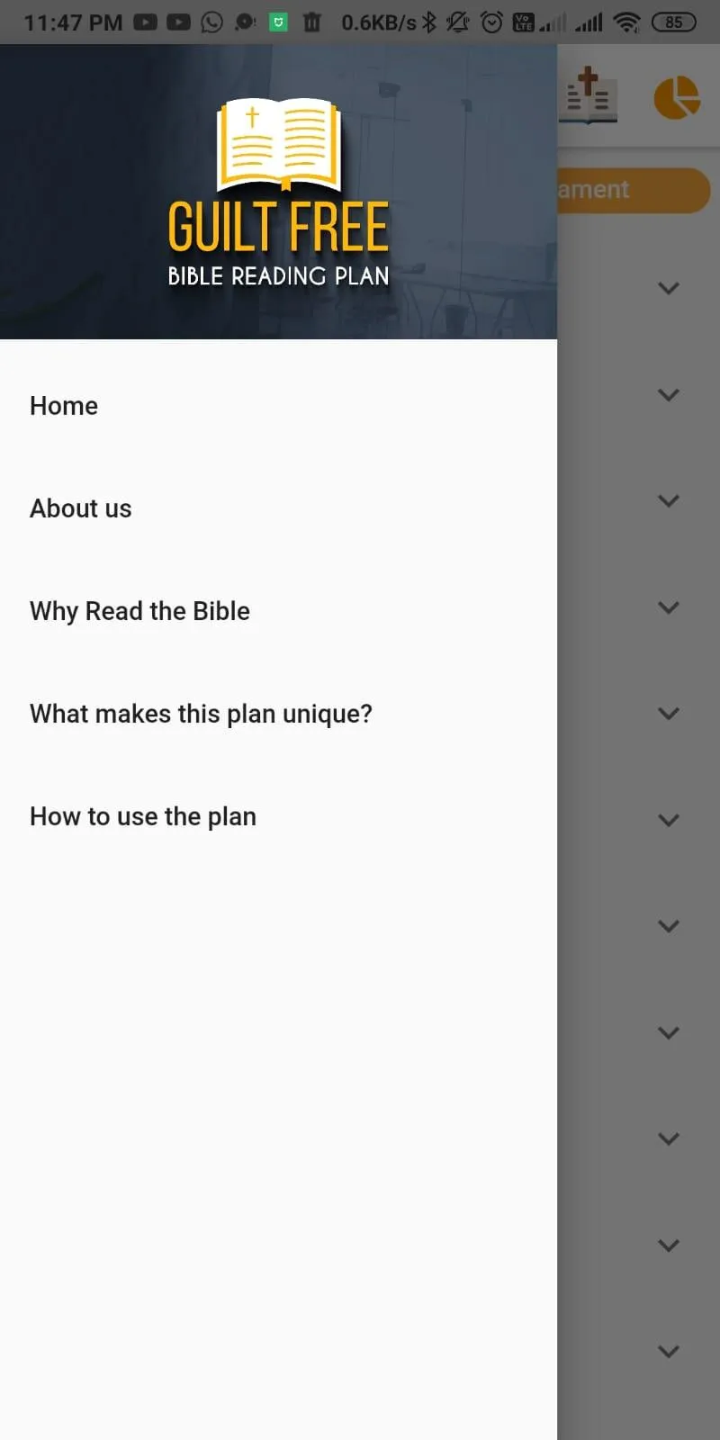 Guilt Free Bible Reading Plan | Indus Appstore | Screenshot