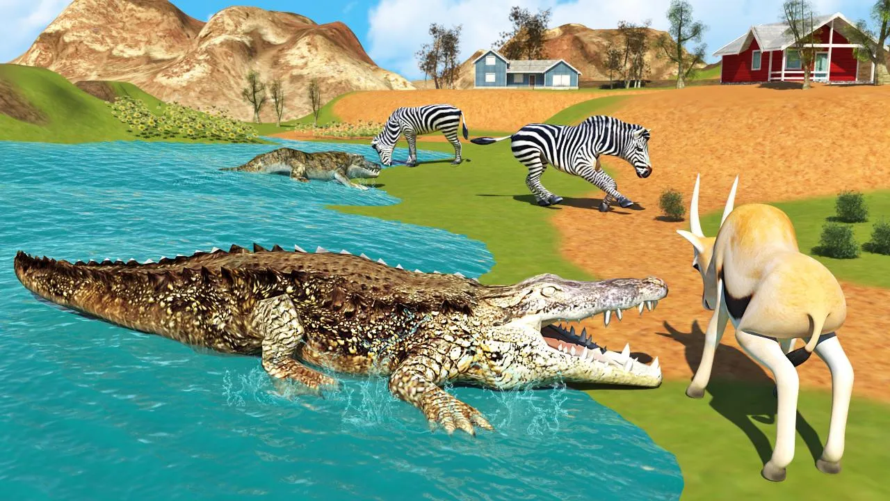 Hungry Crocodile Wild Hunt Sim | Indus Appstore | Screenshot