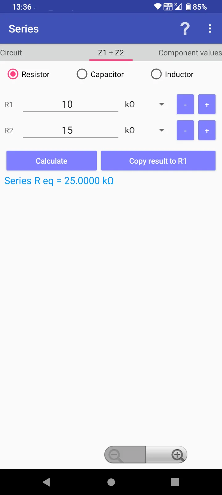 Series/Parallel Resistors | Indus Appstore | Screenshot