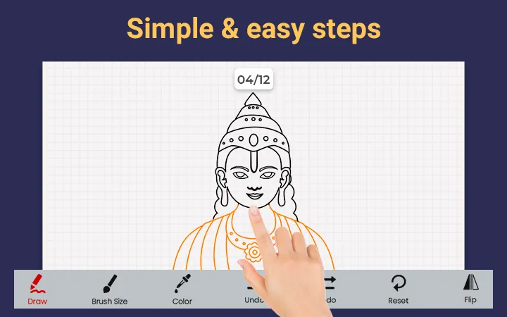 Drawing Lord Ram | Indus Appstore | Screenshot