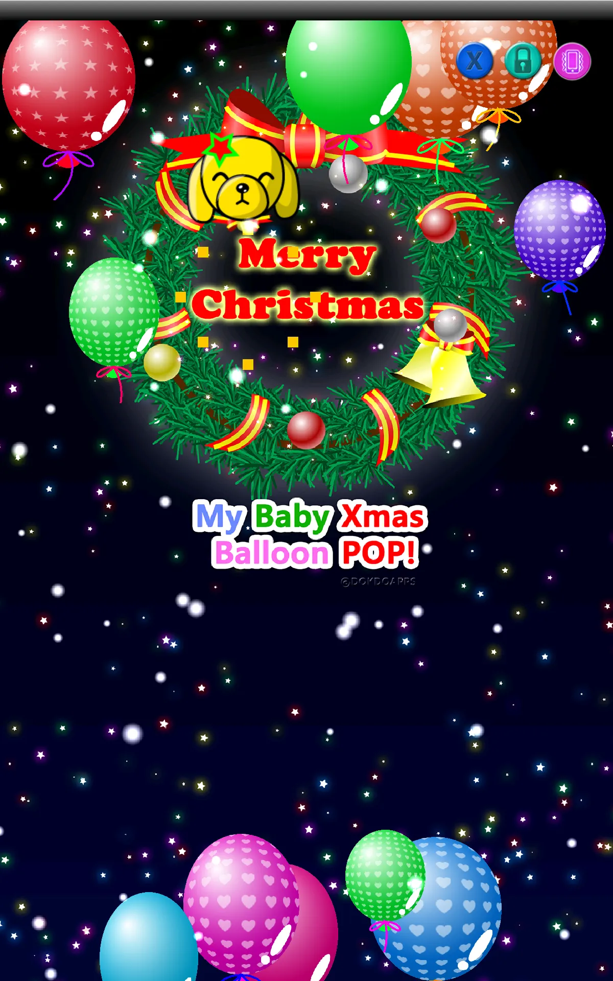 My baby Xmas (Balloon pop!) | Indus Appstore | Screenshot