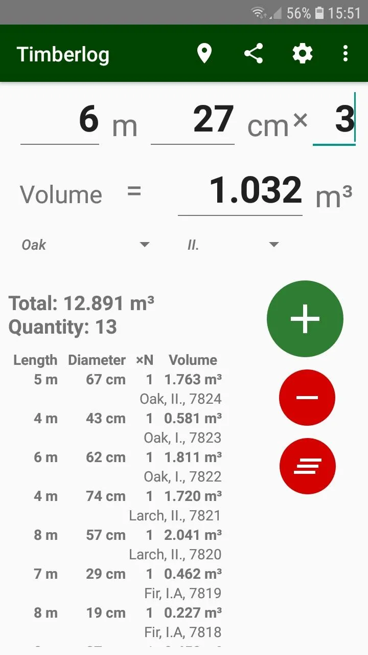 Timberlog - Timber calculator | Indus Appstore | Screenshot