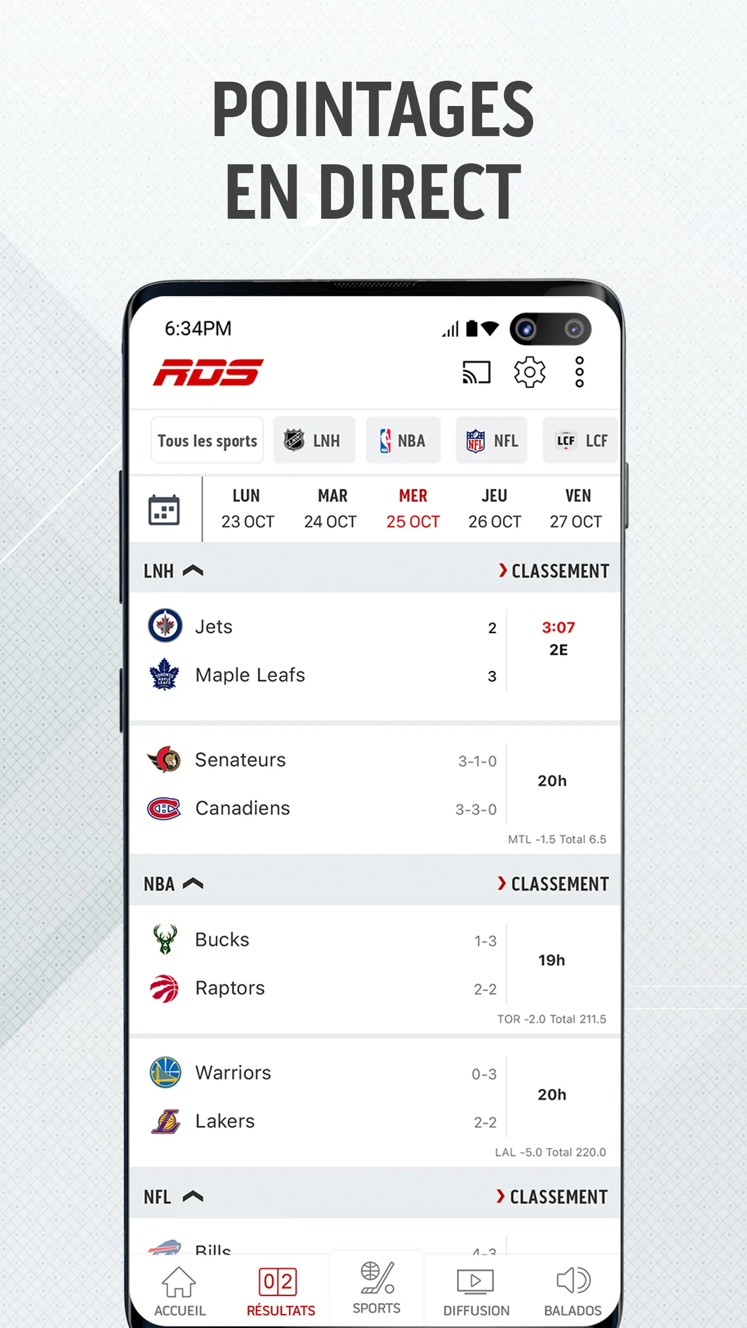 RDS: Sport, Hockey, Super Bowl | Indus Appstore | Screenshot