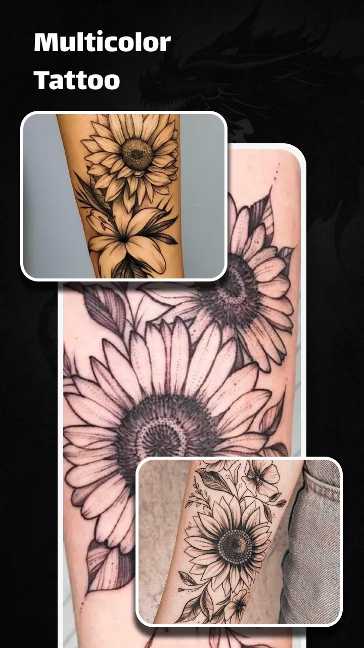 Flower Tattoo Design Wallpaper | Indus Appstore | Screenshot