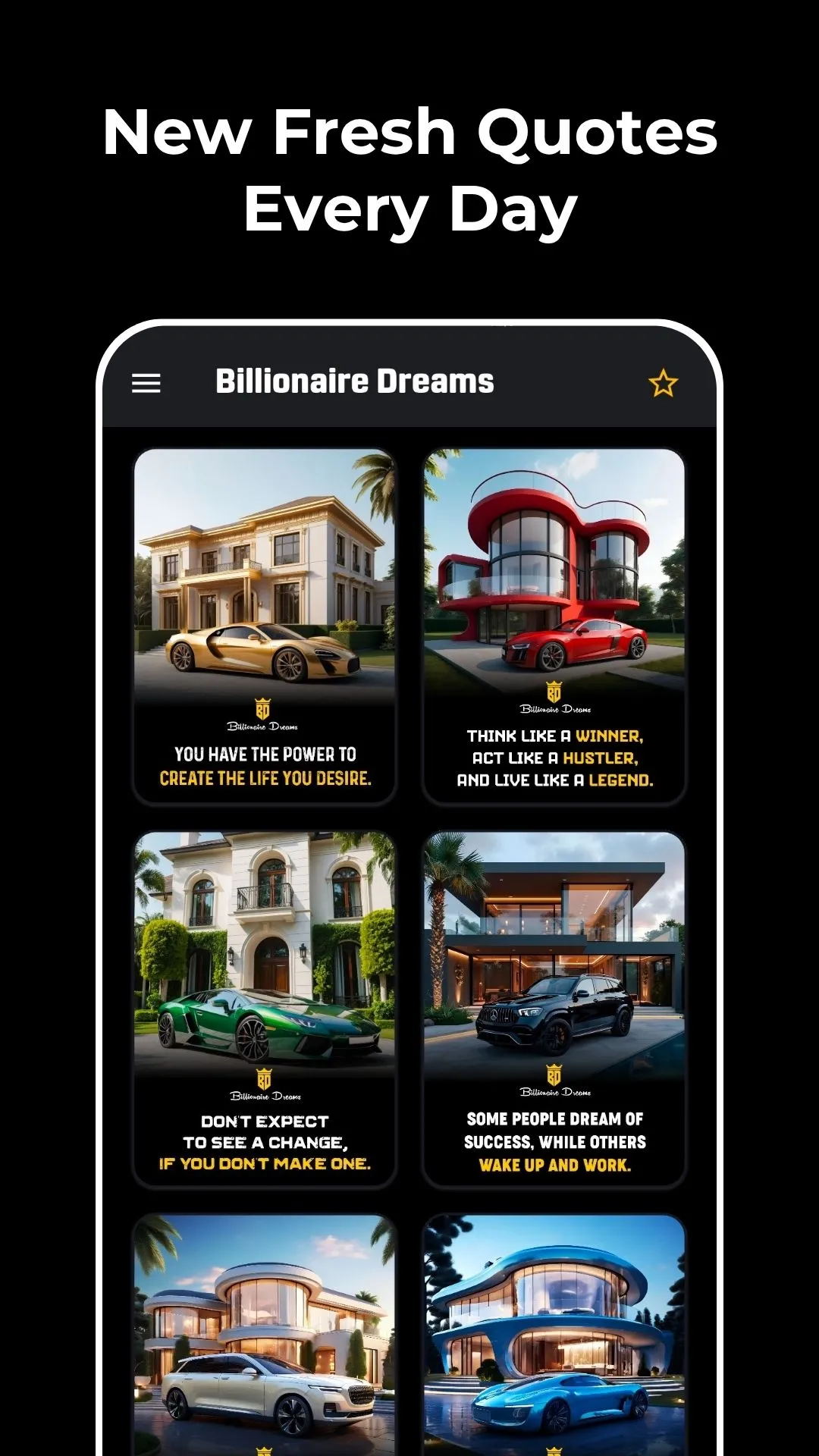 Billionaire Dreams: Motivation | Indus Appstore | Screenshot
