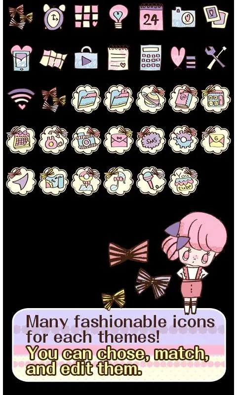 -Ribbon Girls- Theme +HOME | Indus Appstore | Screenshot