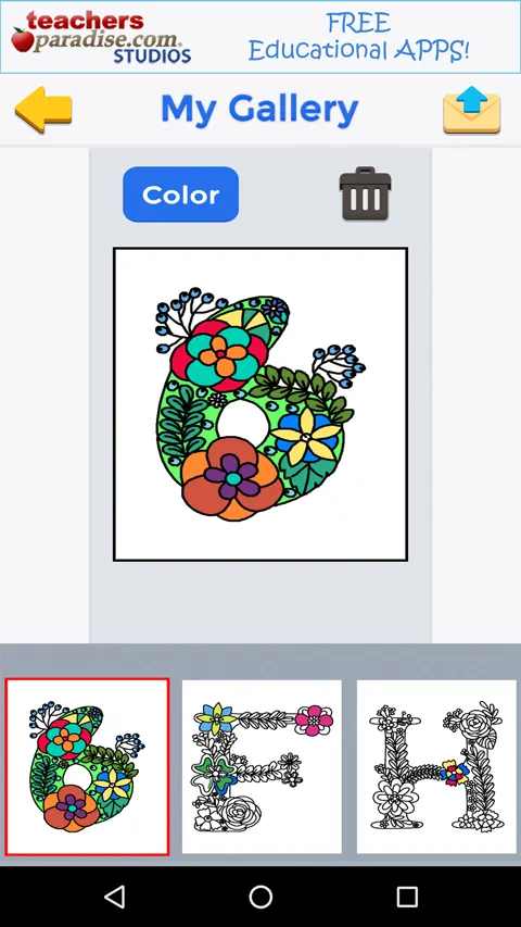 Adult Coloring Books: Alphabet | Indus Appstore | Screenshot