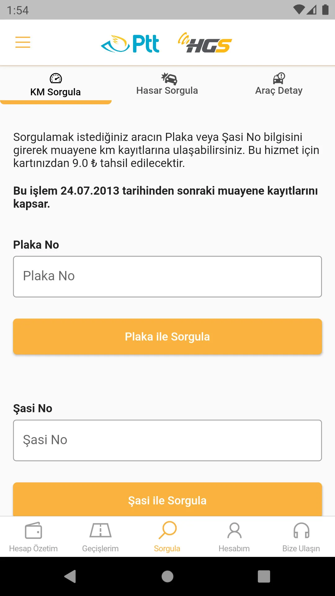 HGS - Hızlı Geçiş Sistemi | Indus Appstore | Screenshot