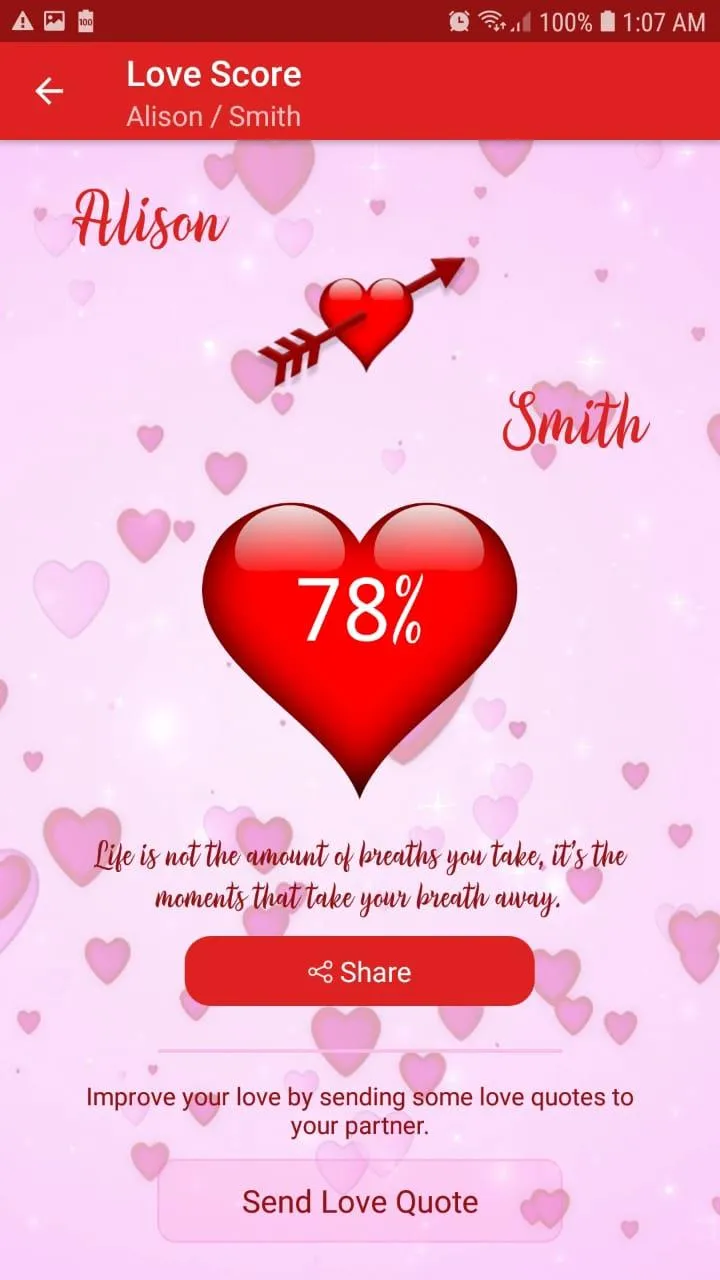 True Love Calculator | Indus Appstore | Screenshot