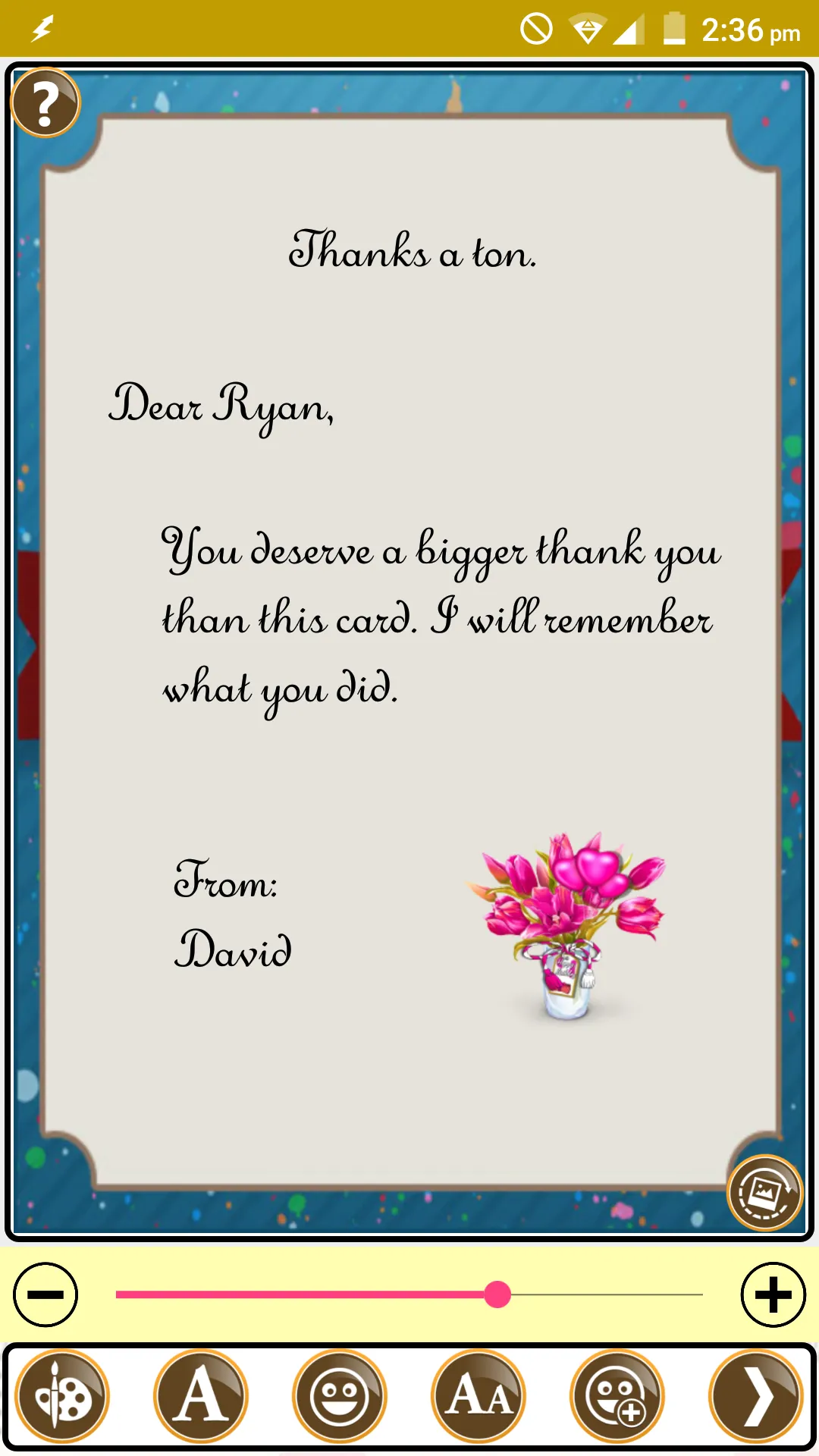 Design Thank You Greeting Card | Indus Appstore | Screenshot