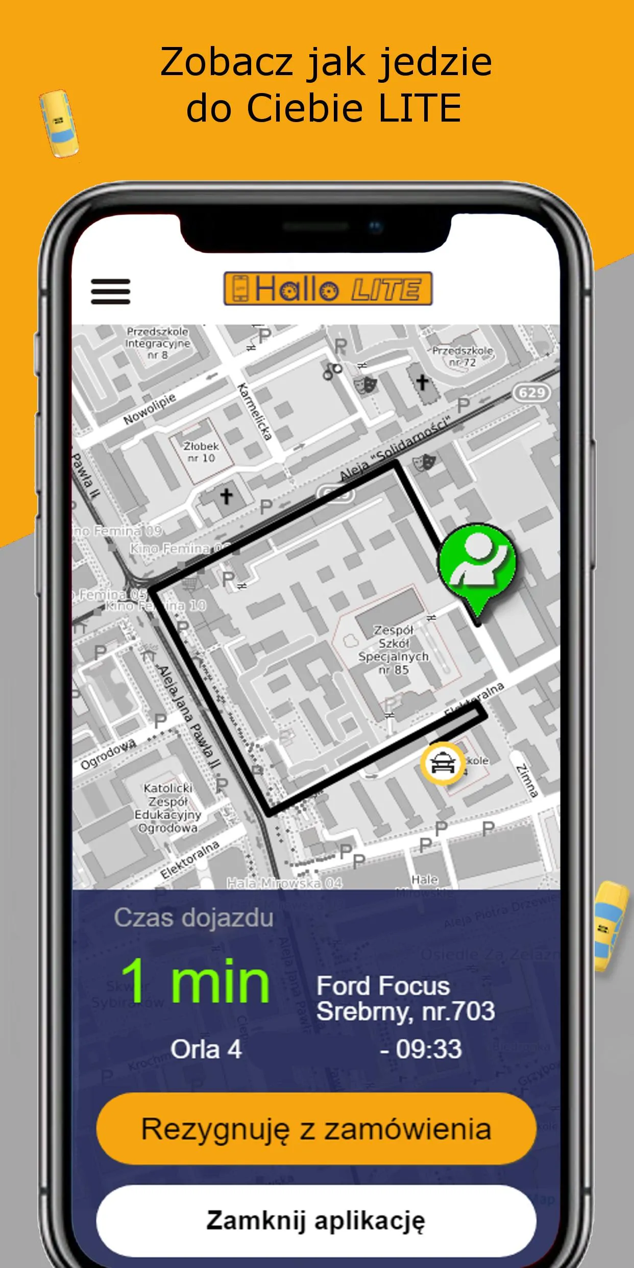 Hallo Taxi Gdańsk LITE | Indus Appstore | Screenshot