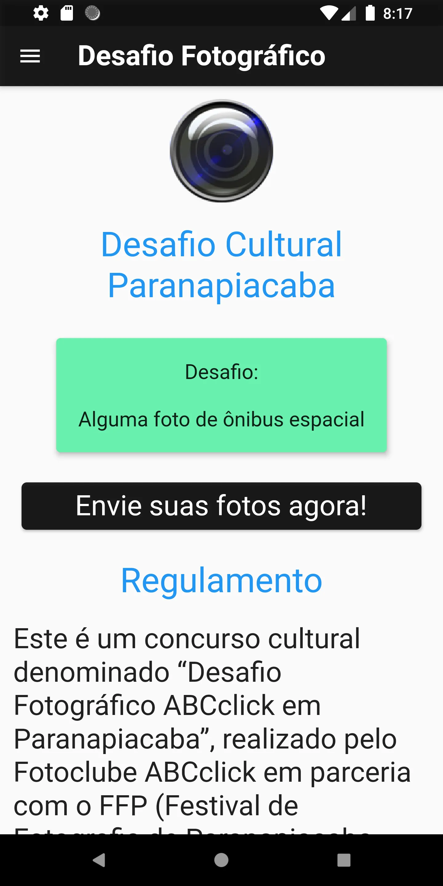 Desafio Fotográfico ABCclick | Indus Appstore | Screenshot