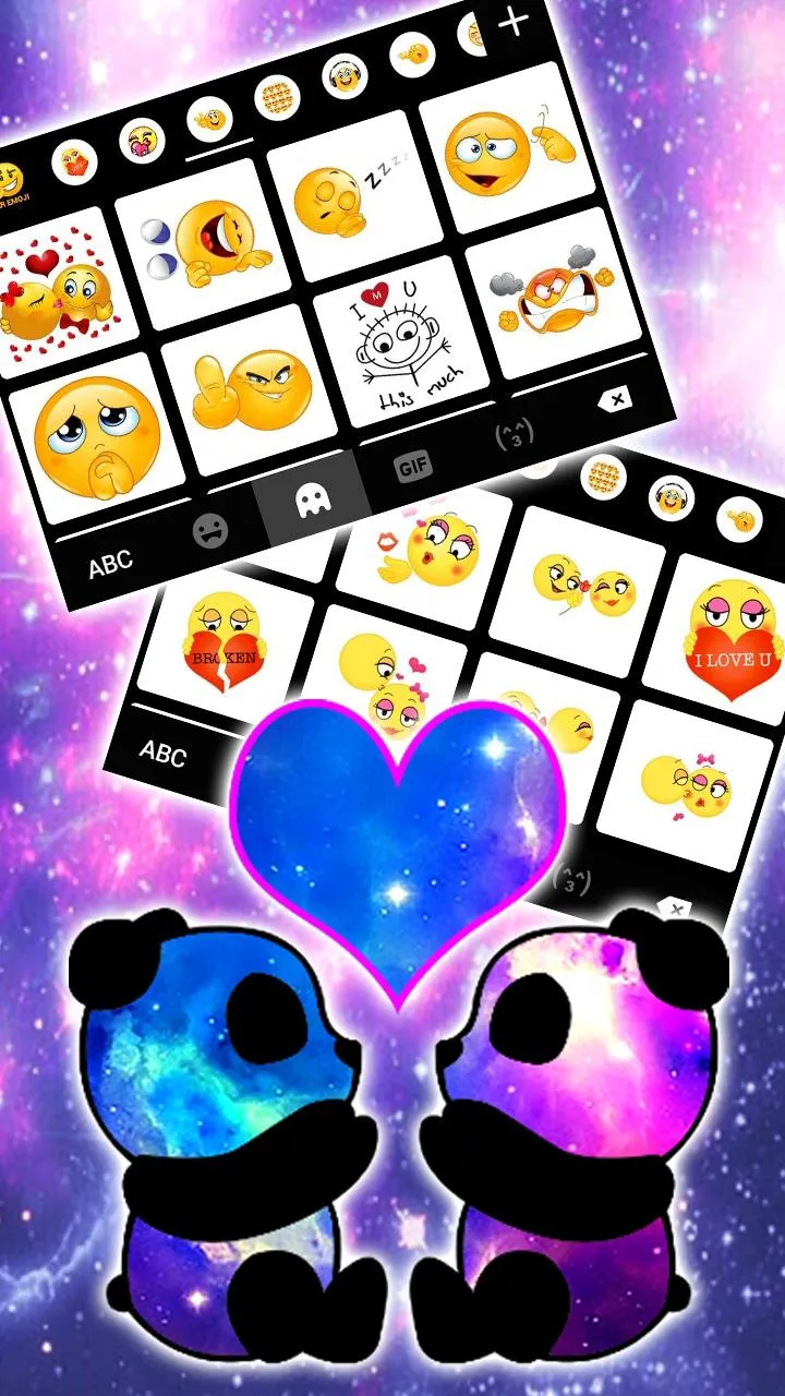 Galaxy Panda Love Theme | Indus Appstore | Screenshot