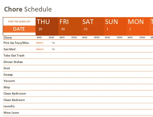 Schedules Templates | Indus Appstore | Screenshot