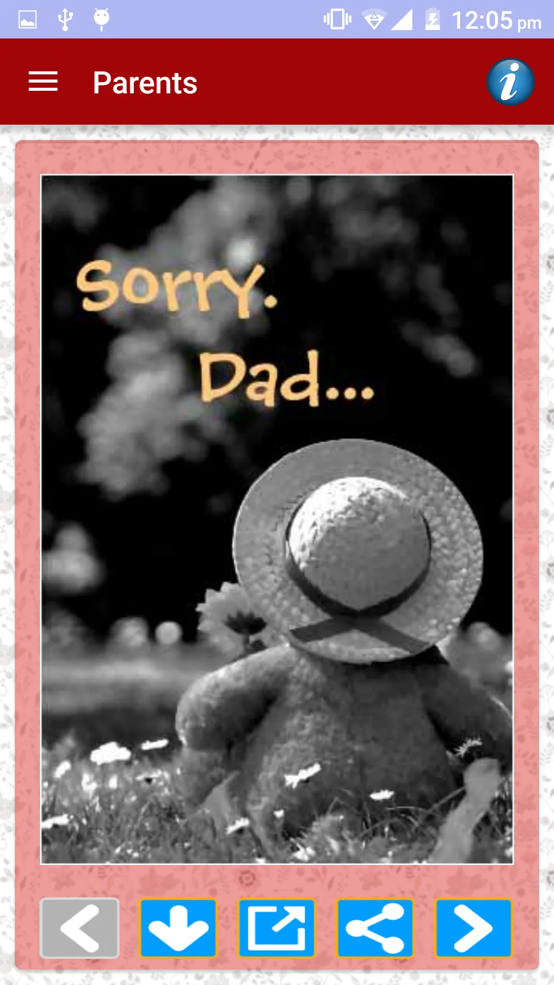 Sorry Cards & Picture Messages | Indus Appstore | Screenshot