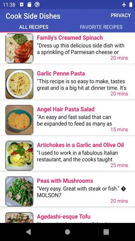 Side dish recipe | Indus Appstore | Screenshot