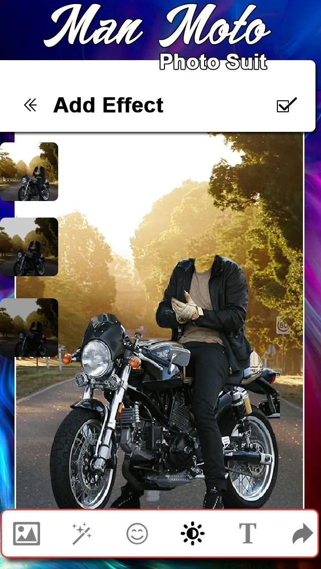 Man Moto Photo Suit | Indus Appstore | Screenshot