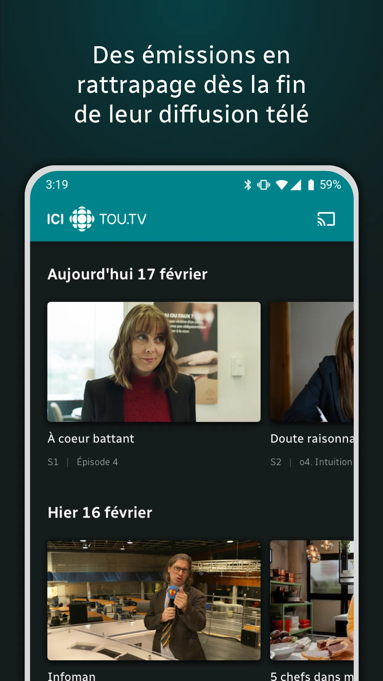 ICI TOU.TV | Indus Appstore | Screenshot