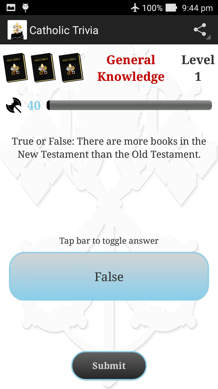 Catholic Bible Trivia | Indus Appstore | Screenshot