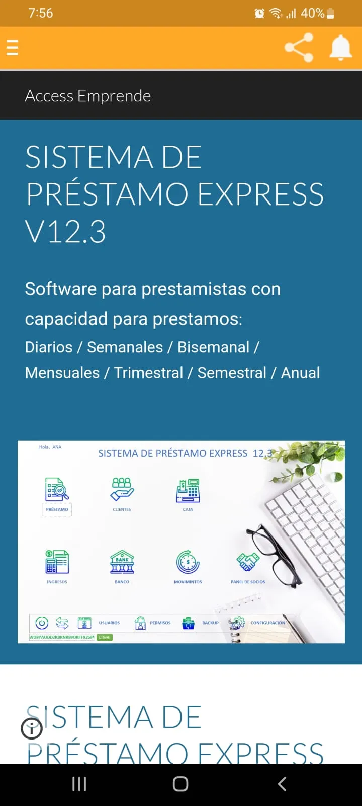 Access Emprende | Indus Appstore | Screenshot