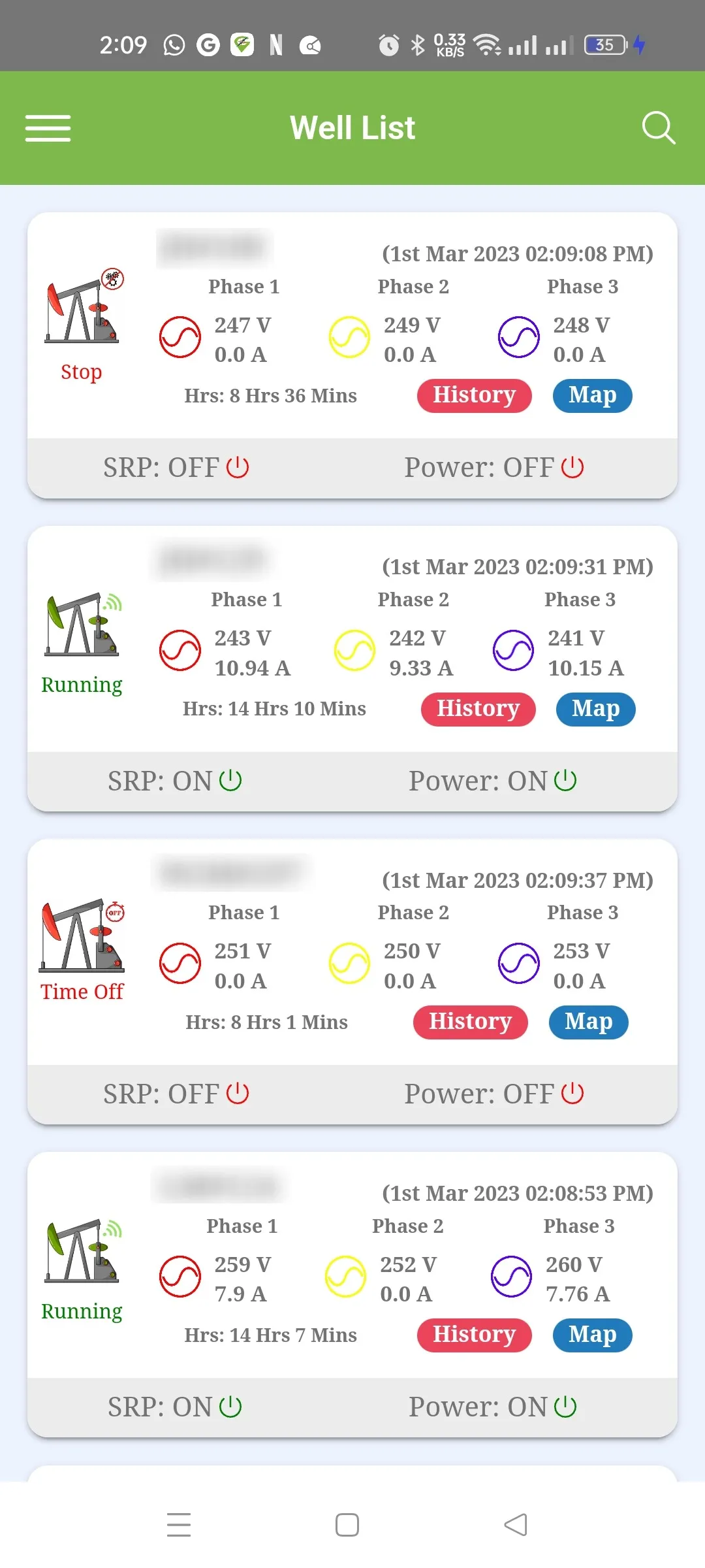 Oil Well Monitoring | Indus Appstore | Screenshot