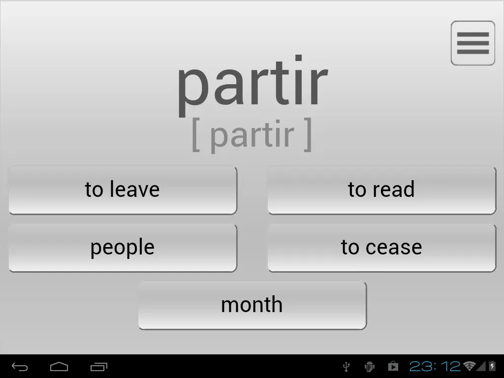 Learn most used French words | Indus Appstore | Screenshot