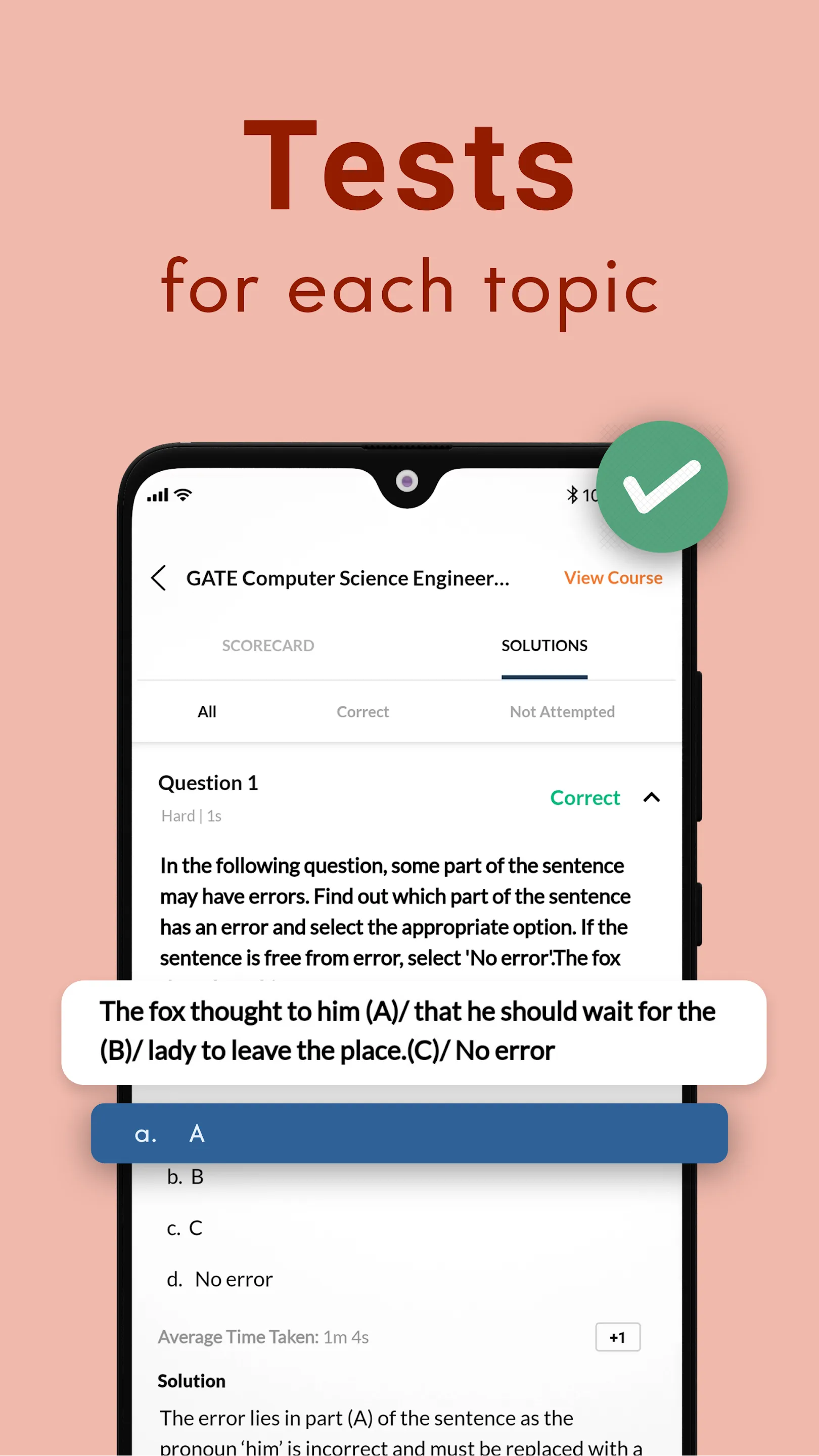 GATE CSE 2025 Exam Prep & Test | Indus Appstore | Screenshot