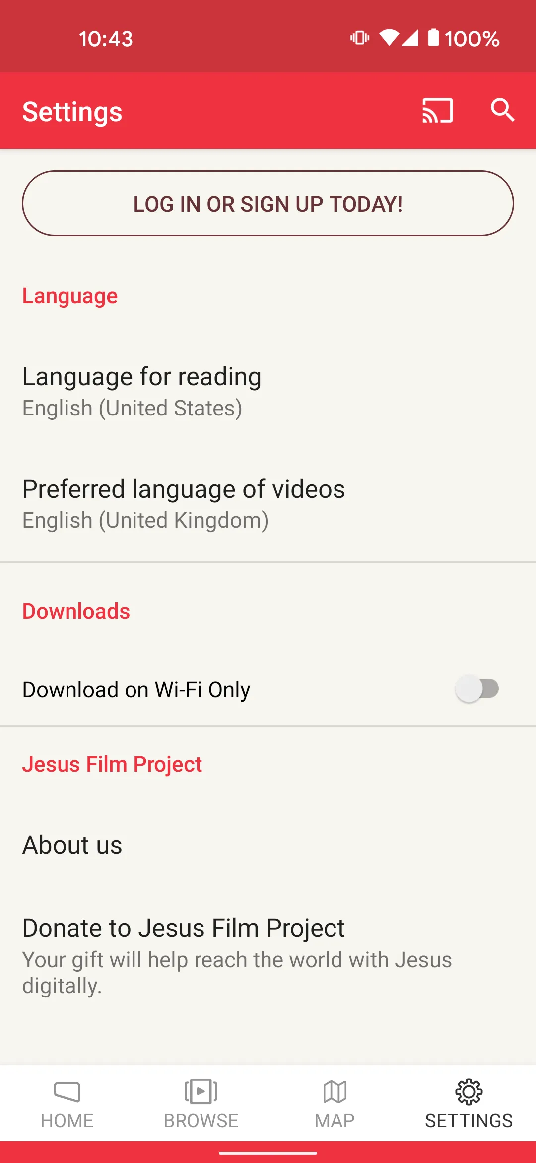 Jesus Film Project | Indus Appstore | Screenshot