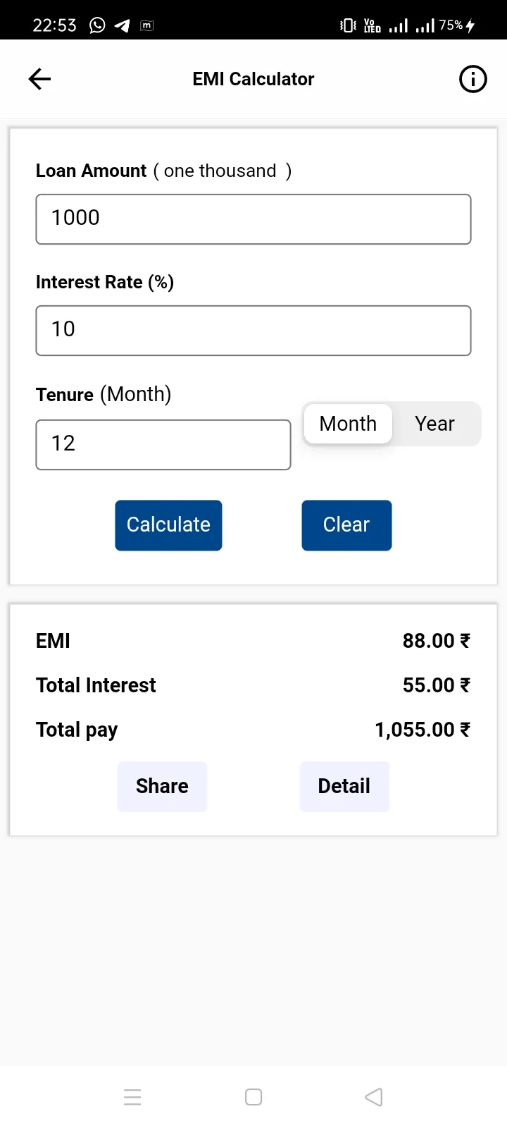 Finance Calculator | Indus Appstore | Screenshot