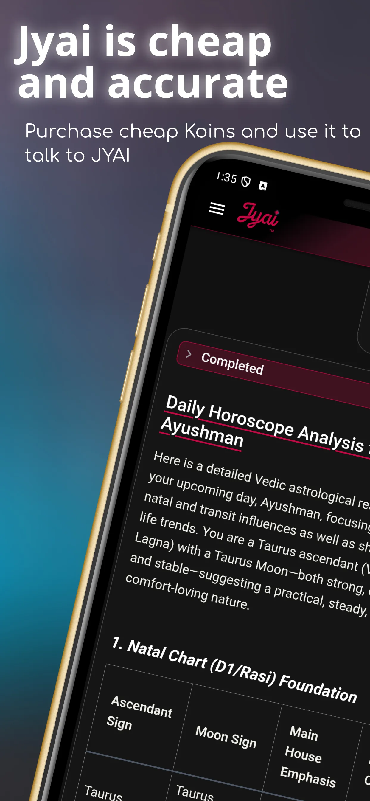 Jyai: Jyotish + AI Astrology | Indus Appstore | Screenshot